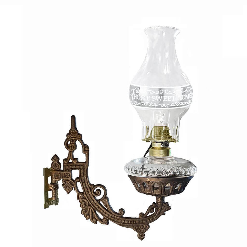 Vintage Home Sweet Home Wall Lamp, Paxton Hardware