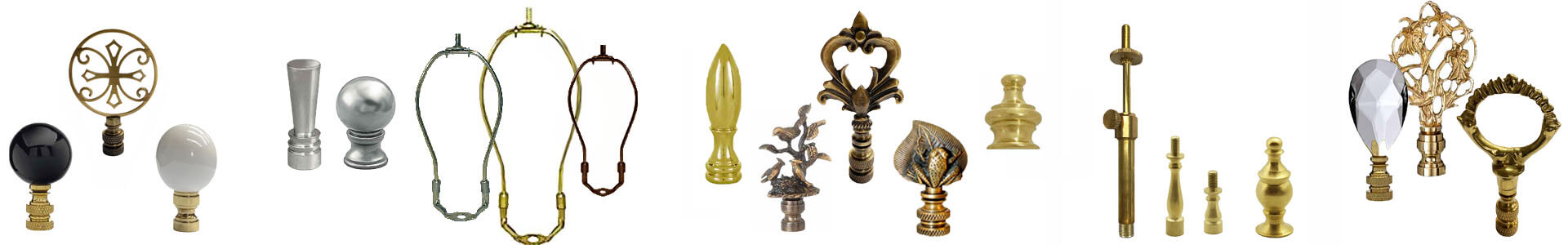 Lamp Harps, Lampshade Extensions, Finials - Paxton Hardwar