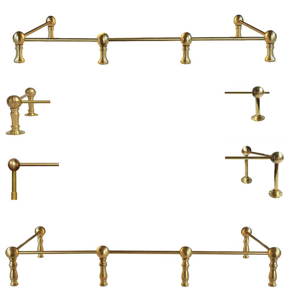 Brass Railings for Furniture, Cabinets, Shelving & Bars