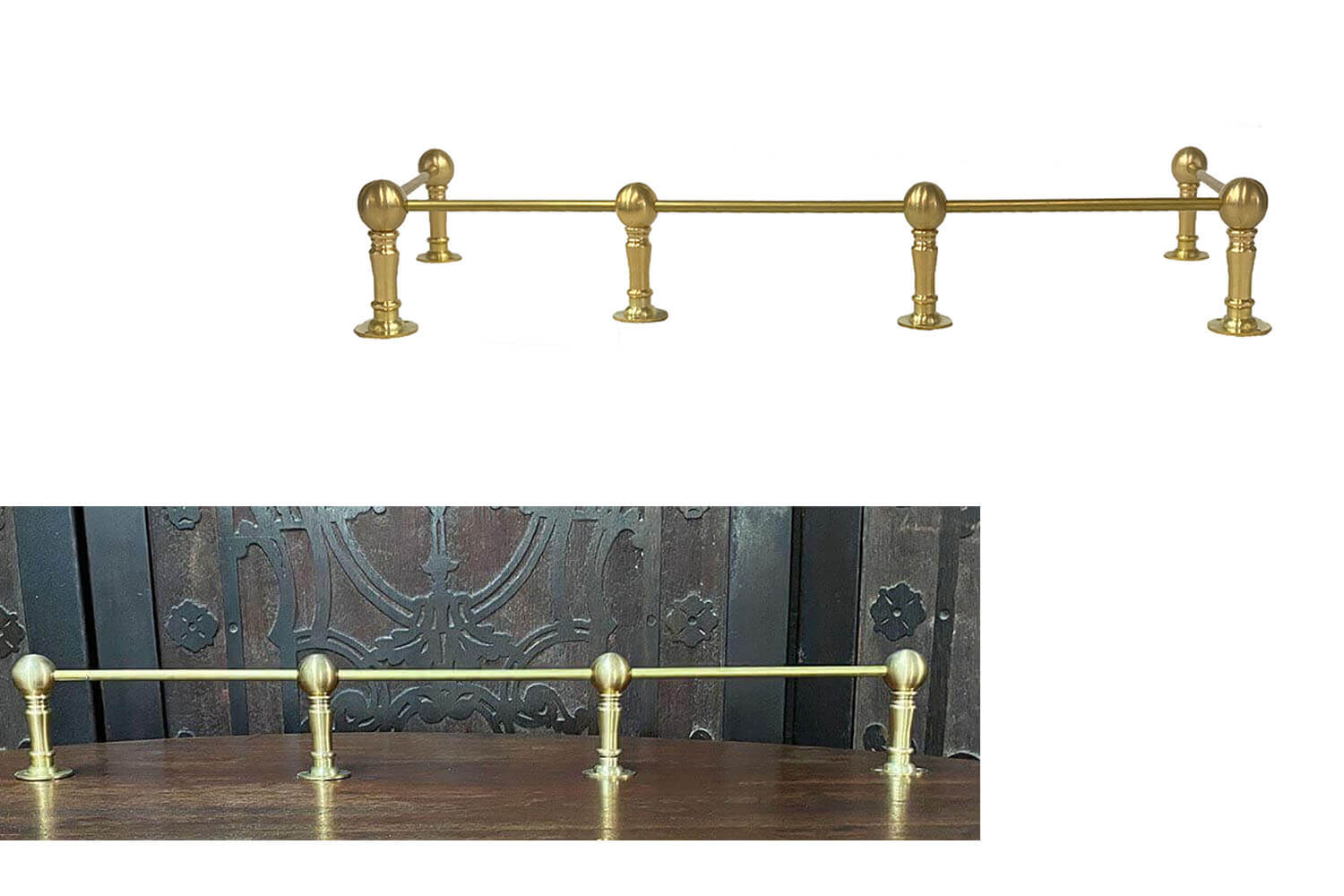 Brass Cabinet Railing - Paxton Hardware