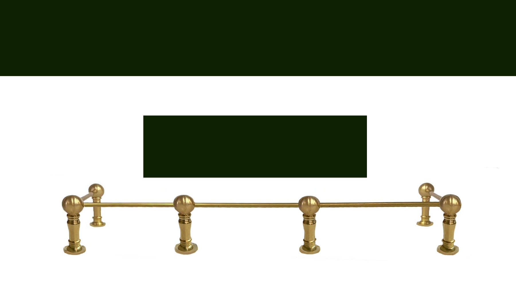 Brass Cabinet Railing - Traditional Furniture Rail