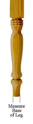 Measure base of furniture leg before selecting caster - Paxton Hardware