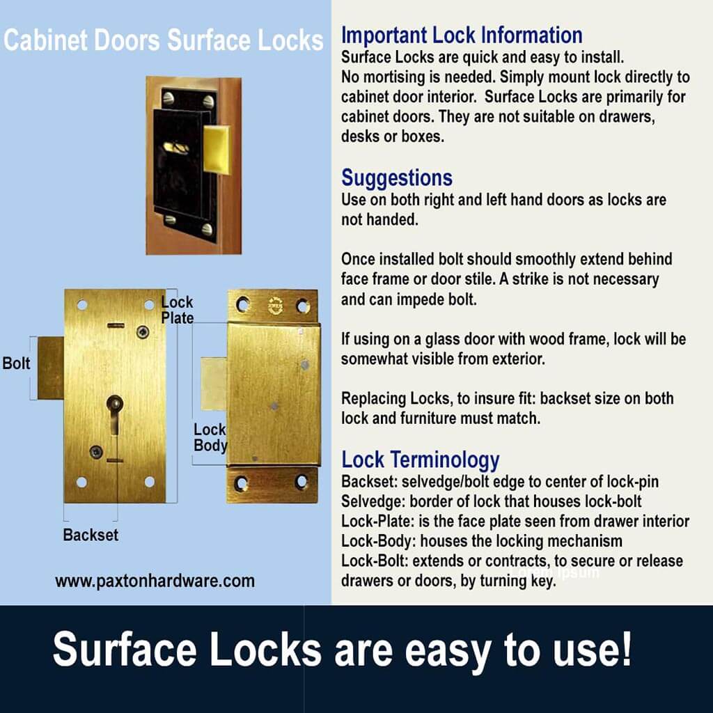 How to measure surface locks - Paxton Hardware