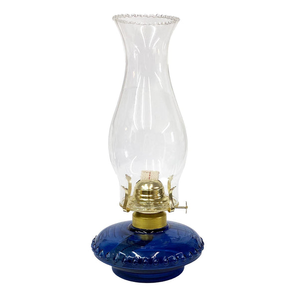 Vintage buy Cobalt Blue Kerosene/Oil Lamp