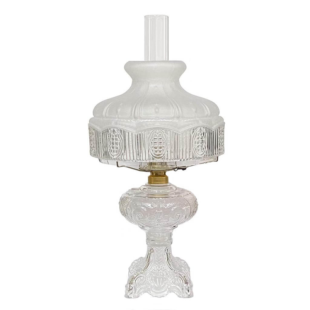 Crystal Clear Antique Glass Lamp - Paxton Hardware