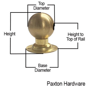 Short Tipping Rail - Center Post size guide