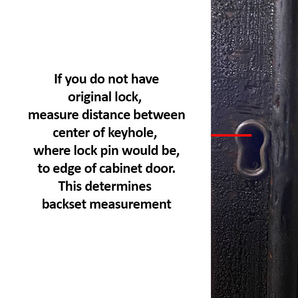If the lock is missing this is how to measure the backset 