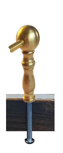 Attach Shelf Rail Post with Machine Screw - Paxton Hardware