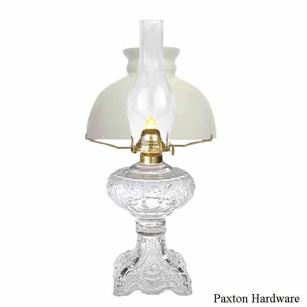 Antique Glass Oil Lamp Assembly - Paxton Hardware