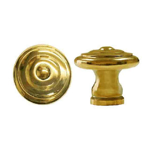 Transitional Brass Cabinet Knobs, medium - Paxton Hardware ltd