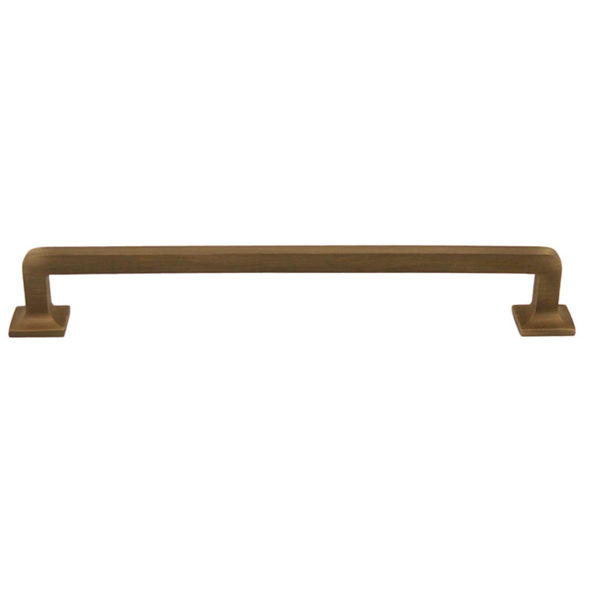 Substantial 12" Brass Cabinet Handle, Paxton Hardware