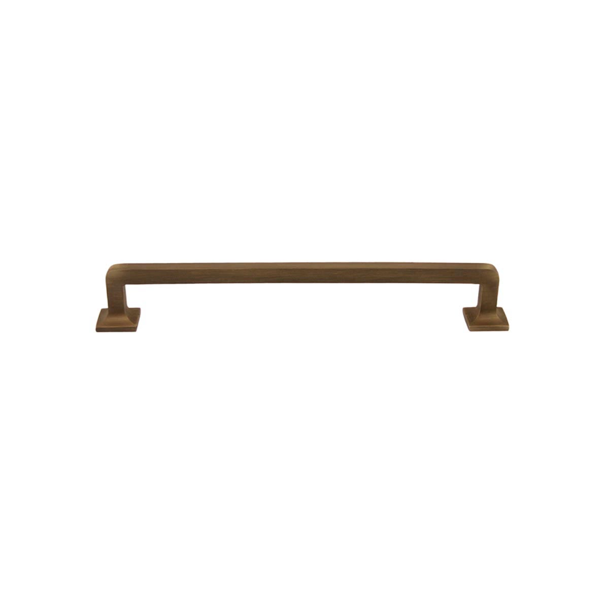 Substantial 8" Brass Cabinet Handle, Paxton Hardware