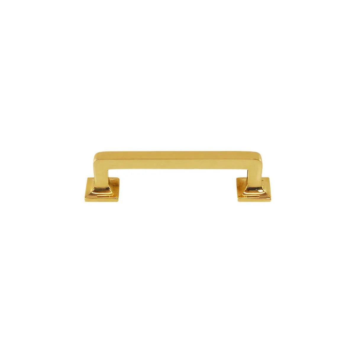 Classic Brass Cabinet Handle, 4 inch - Paxton Hardware