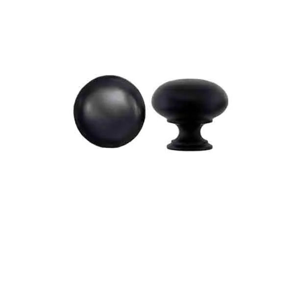 Black Cabinet Knobs, 3/4 inch - Paxton Hardware ltd
