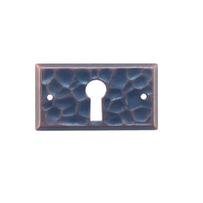 Antique Copper Arts and Crafts Keyhole Cover,  Paxton Hardware