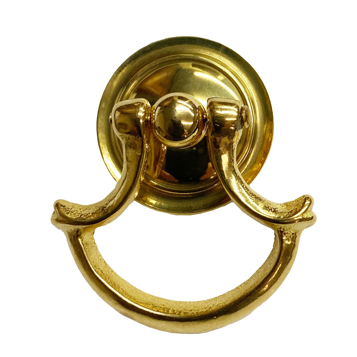 As-Is) 3 Traditional Chippendale Bail Pull Satin Brass - D. Lawless  Hardware