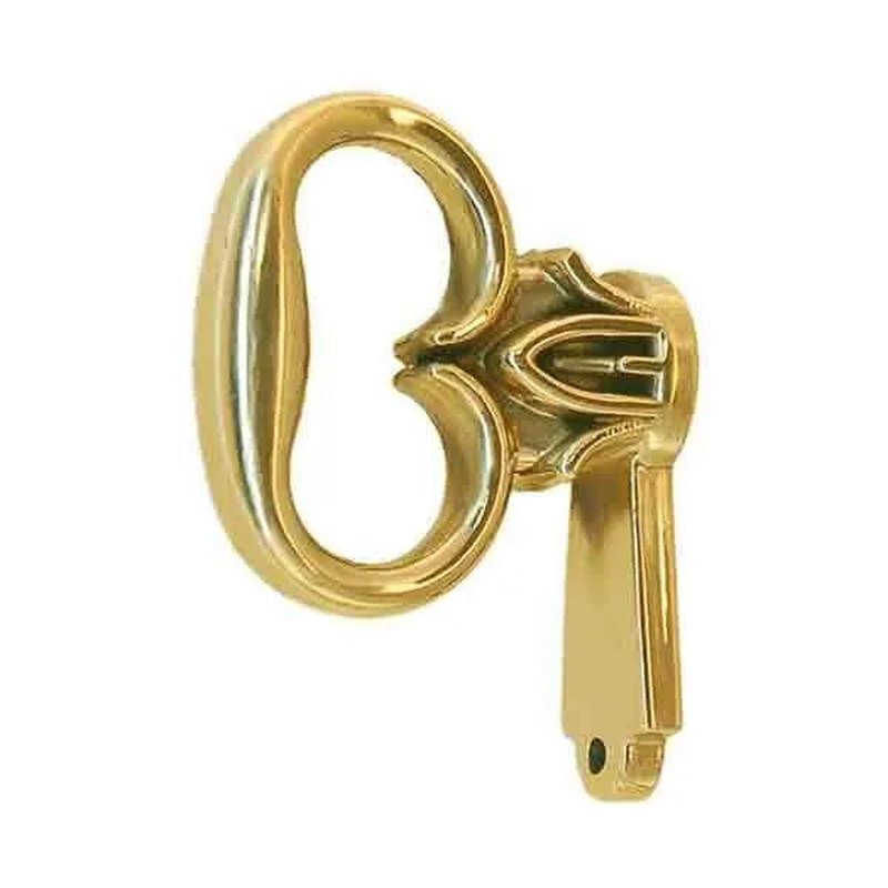 Polished Brass Mock Keys, Brass Cabinet Pulls