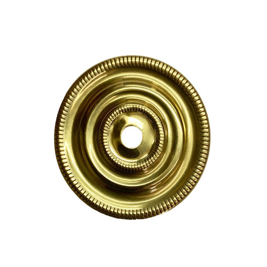Round Brass 1&quot; Backplate, paxton hardware