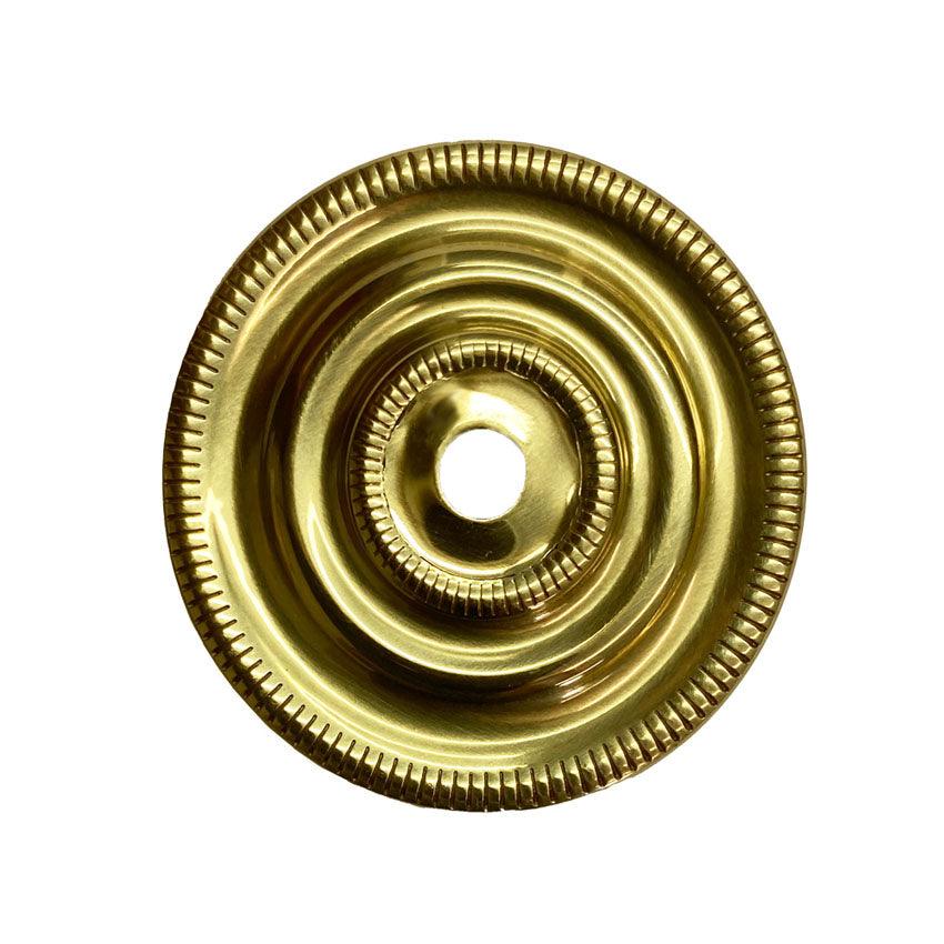 Round Brass Backplate, 1-1/2&quot;  Paxton Hardware