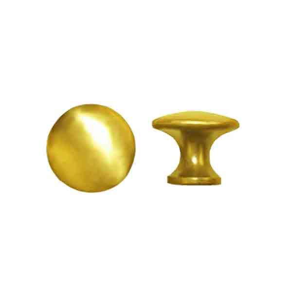 Small Brass Knobs, diameter 3/4 inch - Paxton Hardware ltd