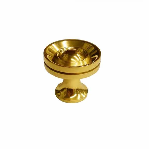 Small Solid Brass Cabinet Knobs, 1/2 - Paxton Hardware