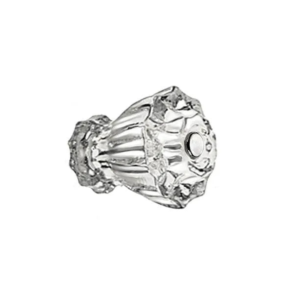 Fluted Clear Glass Knobs, small - Paxton Hardware ltd