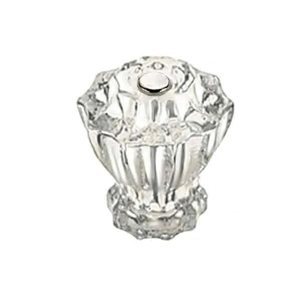 Fluted Clear Glass Knobs, standard-size - Paxton Hardware ltd