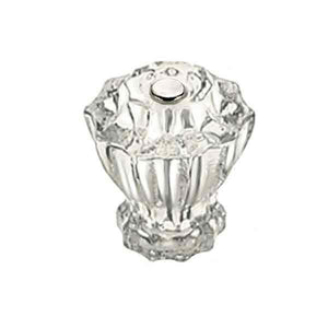 Fluted Clear Glass Knobs, standard-size - Paxton Hardware ltd