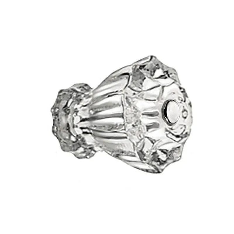 Fluted Clear Glass Knobs, standard-size - Paxton Hardware ltd