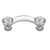 Sparkly Fluted Glass Cabinet Handle, Paxton Hardware