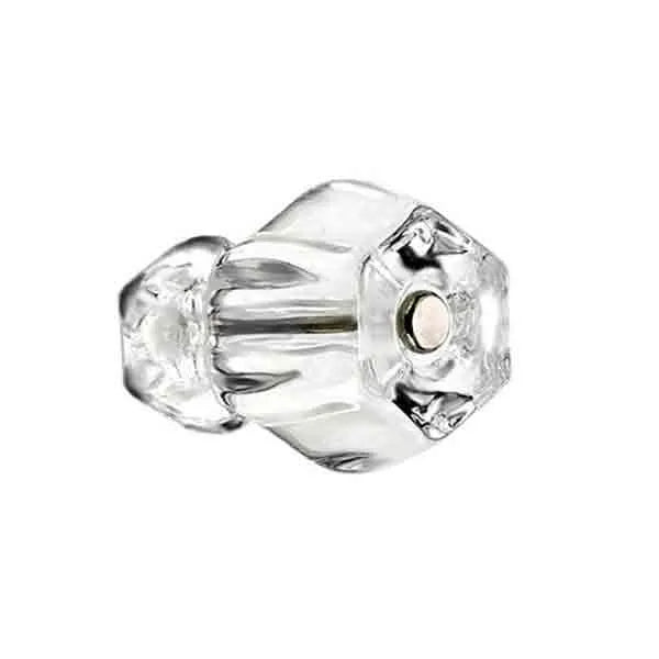 Clear Glass Knobs, Hex-Standard - Paxton Hardware ltd