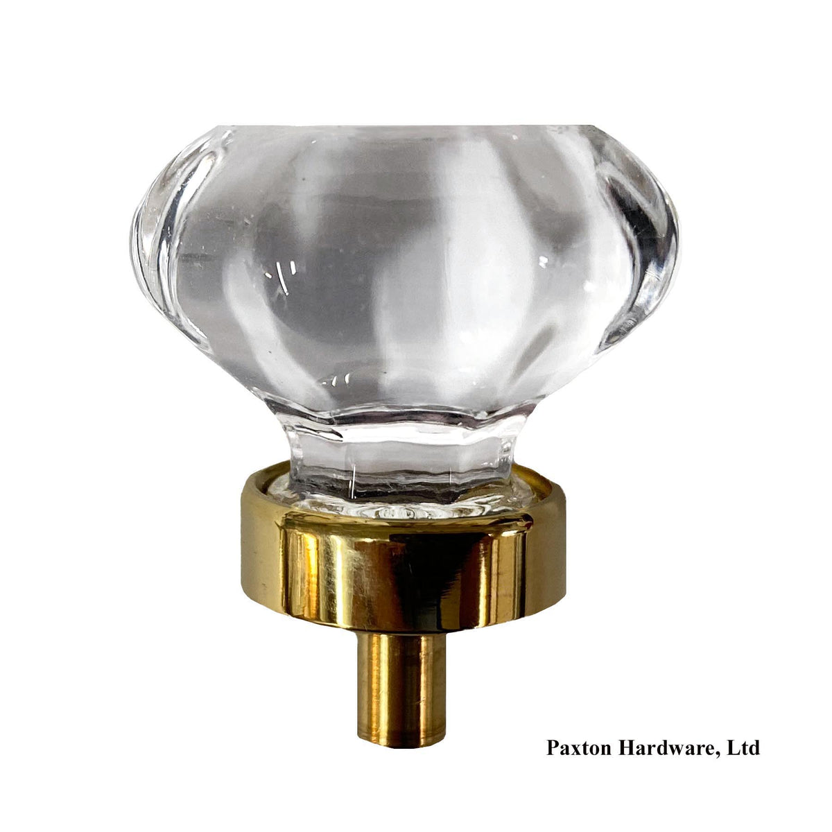 Glass &amp; Brass Cabinet Knob - Paxton Hardware