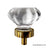 Glass & Brass Cabinet Knob - Paxton Hardware