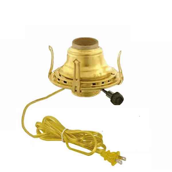 Brass Electric Lamp Burners, Gold no.2 - Paxton Hardware ltd