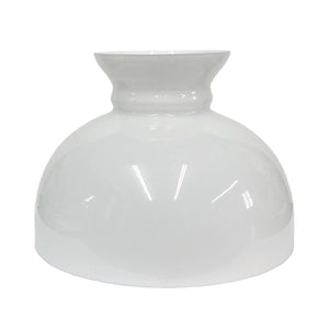 White Cased Glass 10" Student Lamp Shade, Paxton Hardware