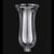 Glass Hurricane Shades for Sconces, 10 inch height - paxton hardware ltd