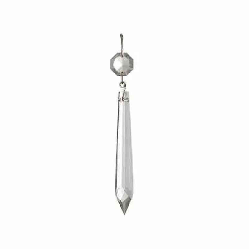 Chandelier Lamp Prisms, Nickel Pin - paxton hardware ltd