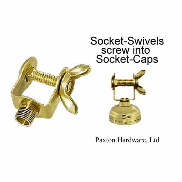 Lamp Socket Swivels, Wing Nut - paxton hardware ltd