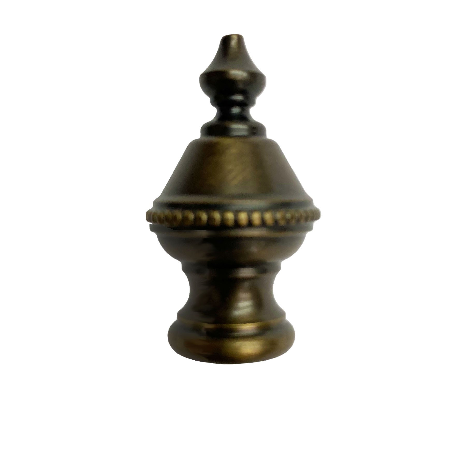 Antique Brass Lamp Finial, Crown -  Paxton Hardware