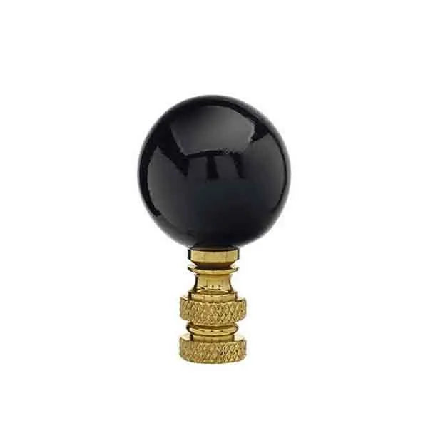 Ceramic Lamp Finials, Black - paxton hardware ltd