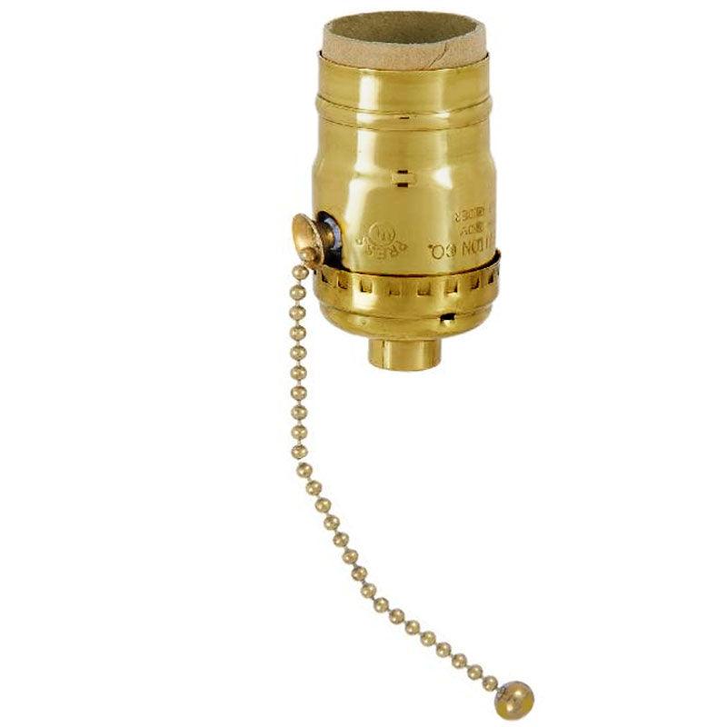 Brass Pull Chain Lamp Sockets - paxton hardware ltd