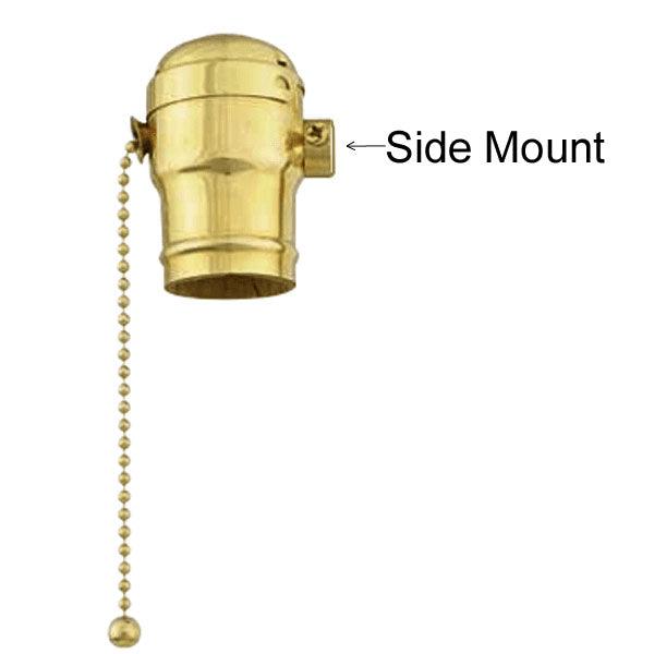Solid Brass Pull Chain Light Socket