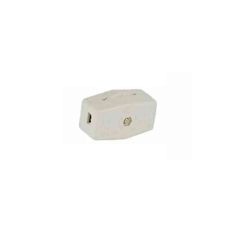 Ivory Rotary On/Off Cord Switch, SPT-2