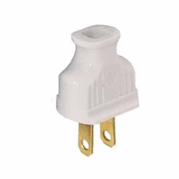 White Bakelite Lamp Plugs - paxton hardware ltd