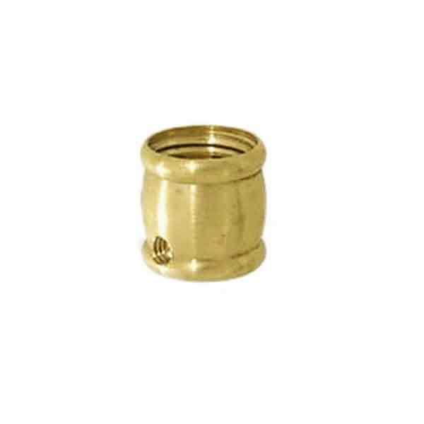 Brass Lamp Couplings, 1/4IPF x 1/4IPF, Side outlet - paxton hardware ltd