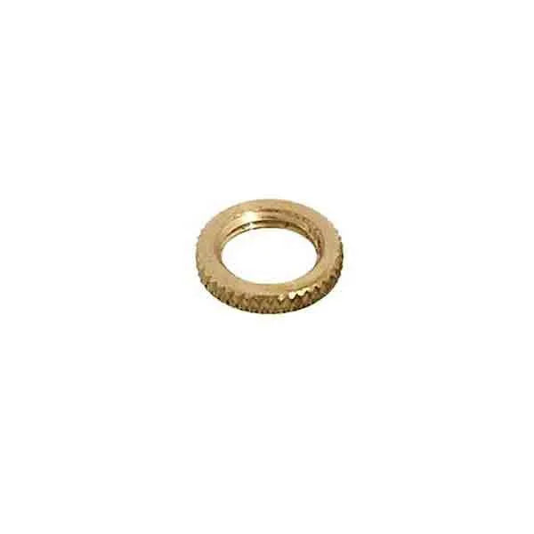 Knurled Brass Locknuts, 1/8 IP - paxton hardware ltd