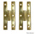 Brass H Hinges for Cabinet Doors, Paxton Hardware