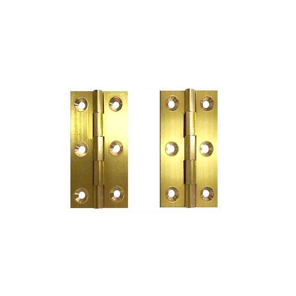 HNG-07 Brass Plated Steel Hinges for small boxes sold in pairs