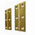 Brass Furniture Hinges, height 2-1/2 x 1- 3/8 - paxton hardware ltd