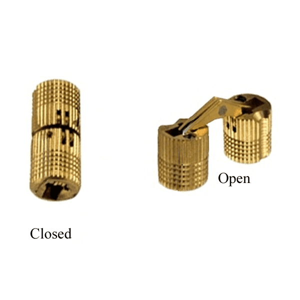 Brass Cylinder Hinges, 10mm - paxton hardware ltd